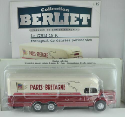 Camion BERLIET STRADAIR Transport De Chevaux Avec Sulky - Modèle Réduit 1/43, Ixo, Neuf