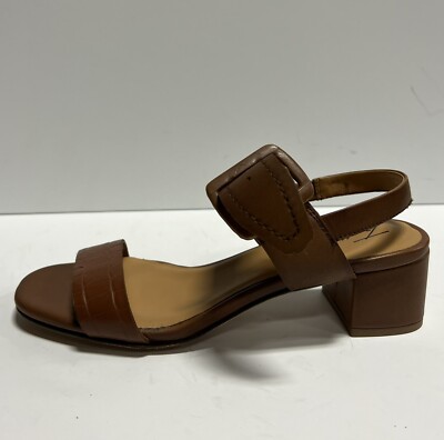 Trotters Women's Laila Heeled Sandals - Leather Open-Toe Dress Sandals With Elastic Back Strap