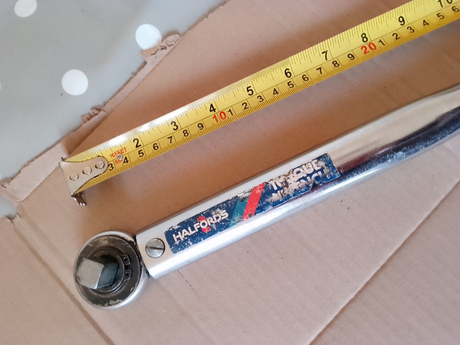 Vintage Halfords Made in UK Torque wrench 1/2"drive,Model 20 to 140 Nm