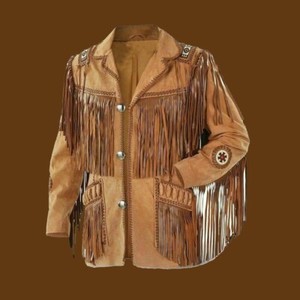 western cut leather jacket