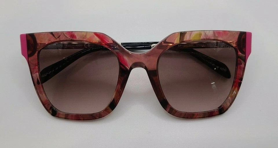 Gafas de sol Emilio Pucci EP 121 68F rosa habana plástico ojo de gato marco 51-22-140 Foto 4 de 4