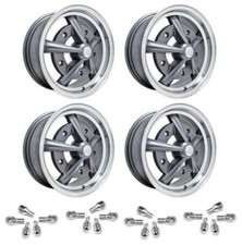 Set Of 4 17 X 7 Vw Bug 5 Lug Anthracite Empi Raider Wheels Lug Bolts Set Of 4 17 X 7 Vw Bug 5 Lug Anthracite Empi Raider Wheels Lug Bolts
