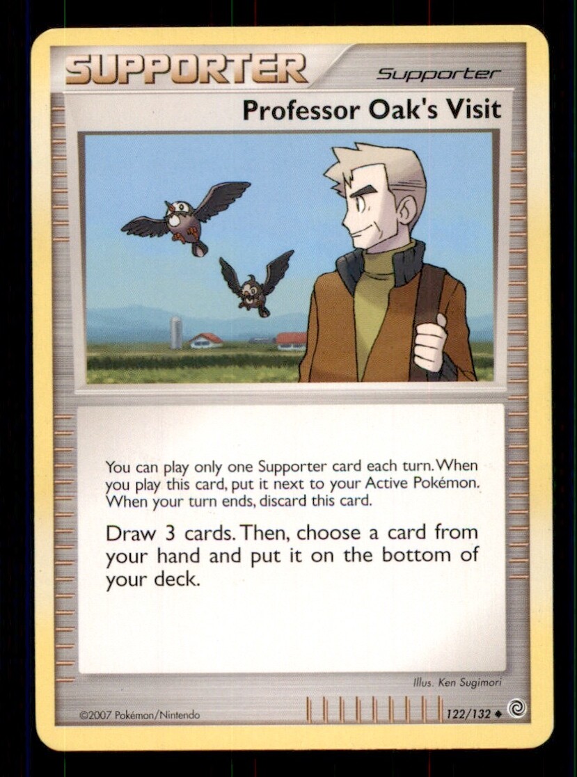 Pokemon Card Professor Oak's Visit Secret Wonders 122/132 PL/EXC Non-Holo TCG!!!