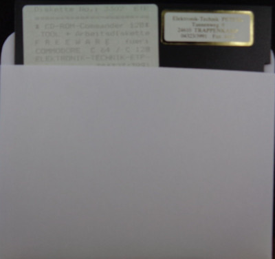 COMMODORE 128 -- CD-ROM-COMMANDER 128 TOOL+ARBEITSDISKETTE