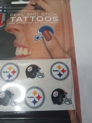 NFL Peel and Stick Tattoos - Steelers - 8 Tattoos - 第 3/9 張圖片