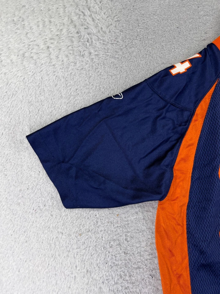 Camiseta de fútbol americano juvenil grande azul #24 Champ Bailey nailon Reebok de los Denver Broncos Foto 3 de 4