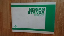 Nissan Stanza T11, owners manual handbook, good used condition. 