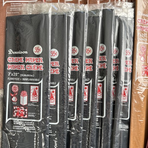 Crepe Paper Giant Lot 53 Packs 8 Autumn Colours 7ftx20” Dennison Vintage Paper - Picture 6 of 7