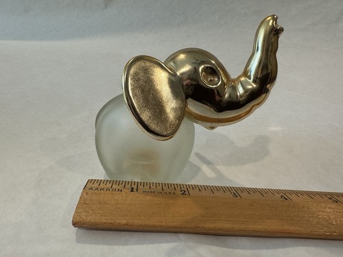 Vintage  1974 Avon Good Luck Elephant Patchwork Cologne 1.5 Oz Empty - Picture 5 of 15