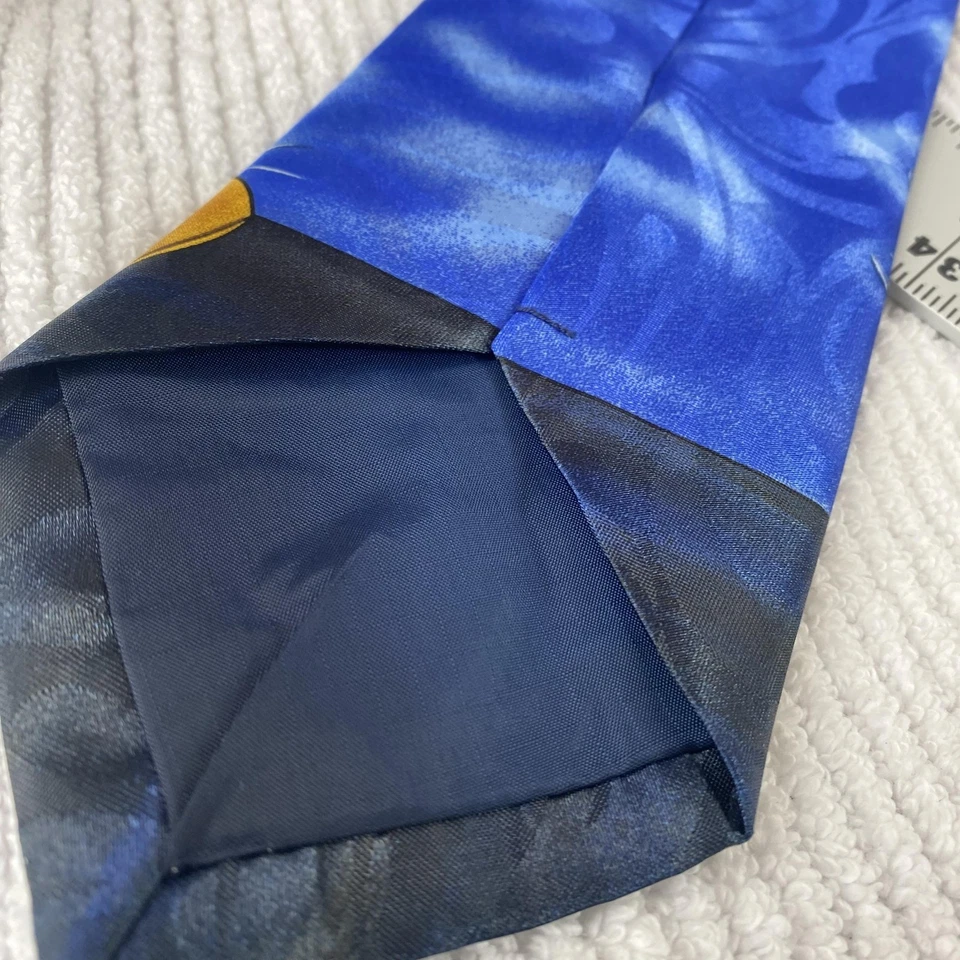 Corbata vintage Disney Mickey Unlimited para hombre azul pesca Mickey Goofy novedad años 90 Foto 3 de 4