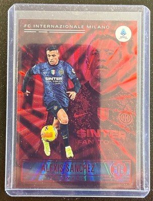 2021-22 Panini Chronicles Illusions Serie A. Alexis Sanchez Red Laser