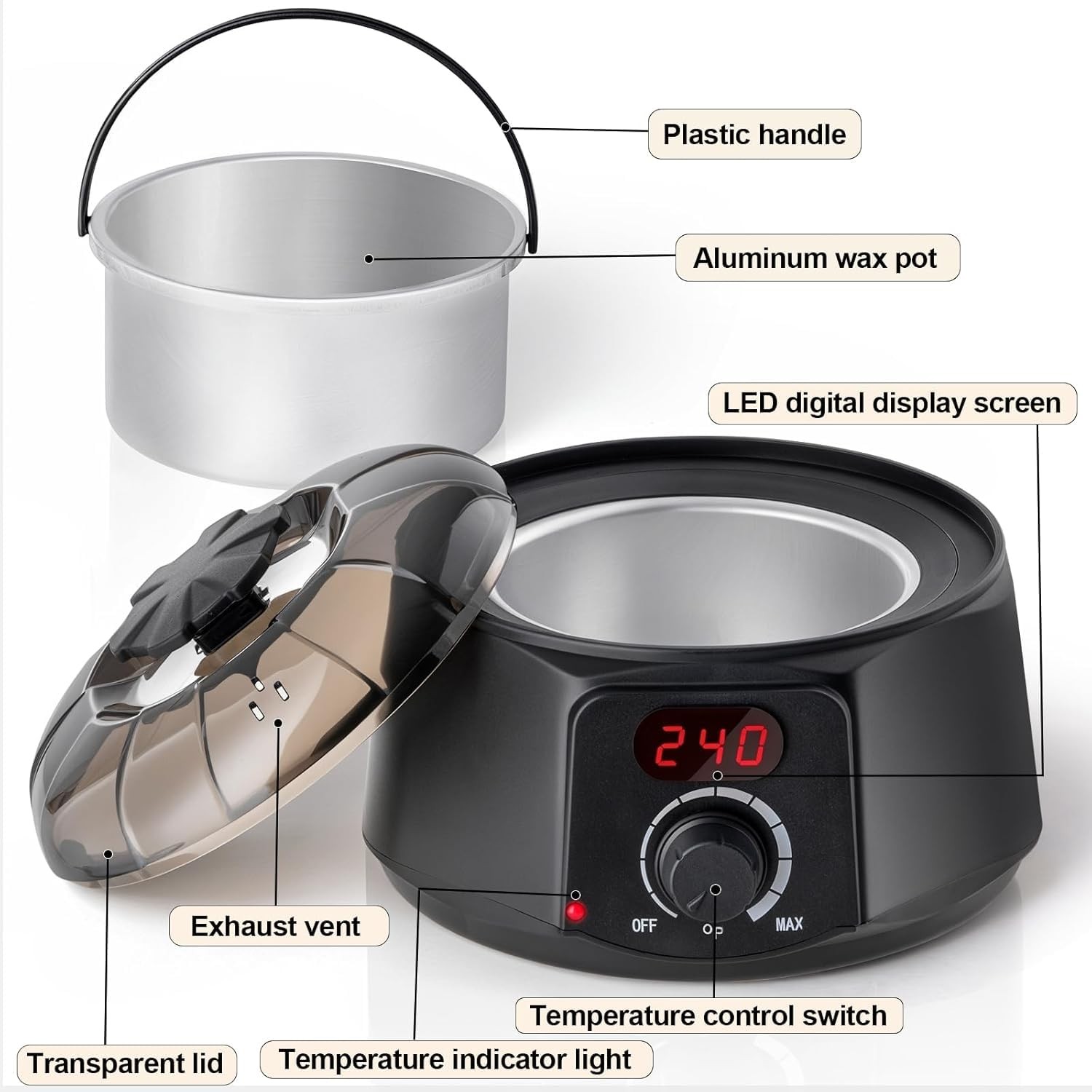 Bicycle Chain Hot Wax Melting Pot Digital Display similar to Silca's in function