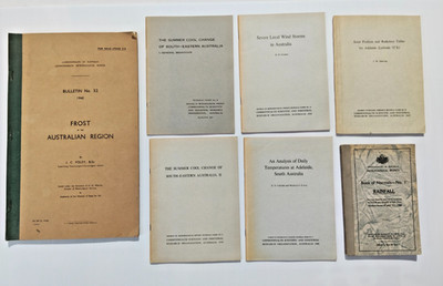 Rare 7x Vintage Scientific Reports w Maps Meteorology Climate Weather CSIRO -AF