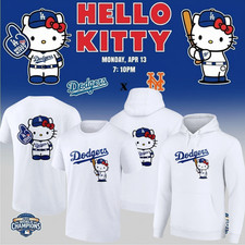 NEW  LA City Dodger x Hello Kitty Hoodie  T-shirt April 13 x Met Size S-5XL