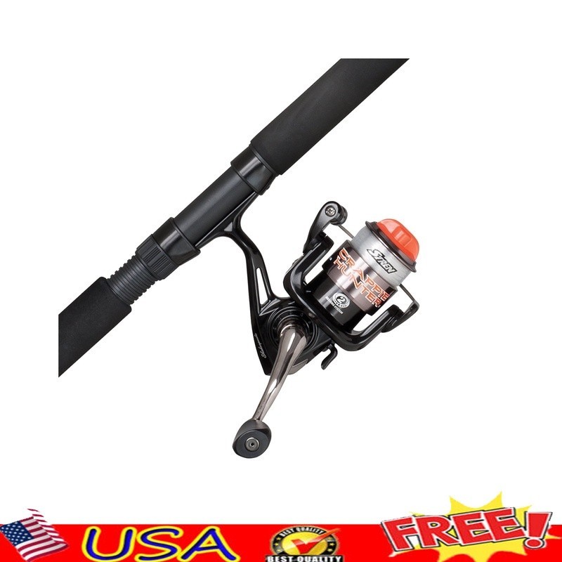 Crappie Hunter 9ft Spinning Fishing Rod Reel Combo Light Durable Fishing Gear US