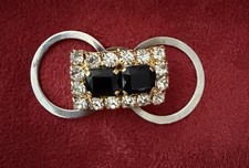 Tuch/Schal Halter, Clip,  metallic u. Glas/St...