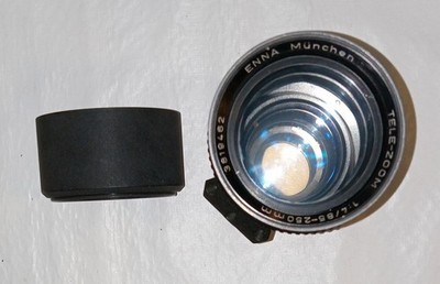 ENNA MUNCHEN TELE-ZOOM 1:4/85-250mm 1.4 85-250mm LENS MADE IN W. GERMANY 