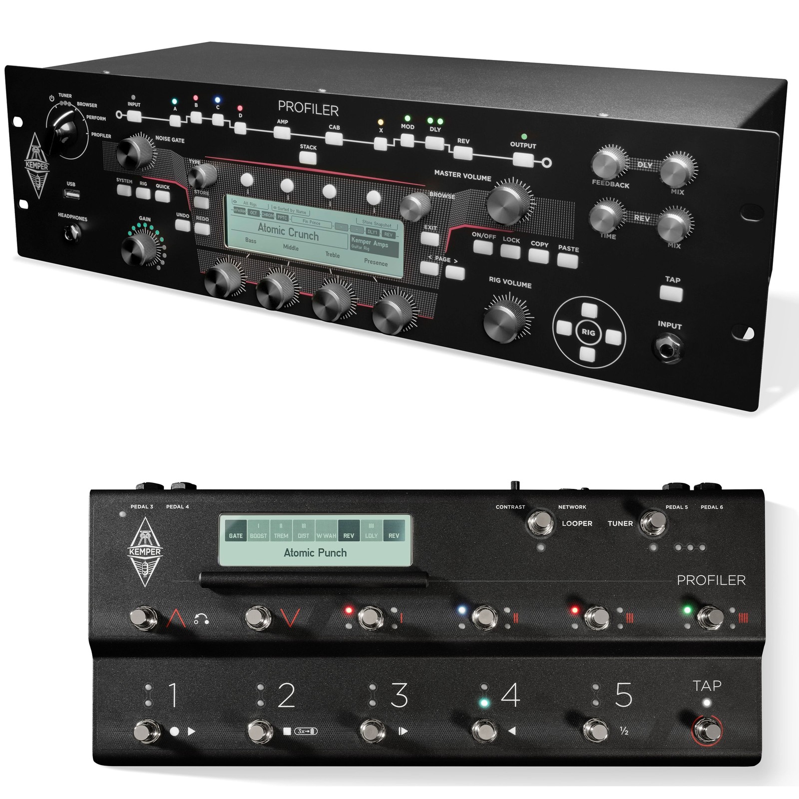 Kemper Profiler PowerRack + Remote MK 2 - Topteil Modelingverstärker für