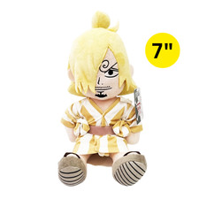 Rare One Piece Sanji Wano Soba Seller Plush Figure 7" Cook Kimono Toy NWT Gift