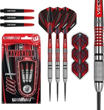 Winmau Darts Navigator Series 90 Tungsten Professional Steel tip Darts Set with