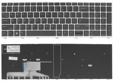 Original US Keyboard HP ProBook 650 G4 650 G5 655 G4 655 G5 Silver Non-Backlit