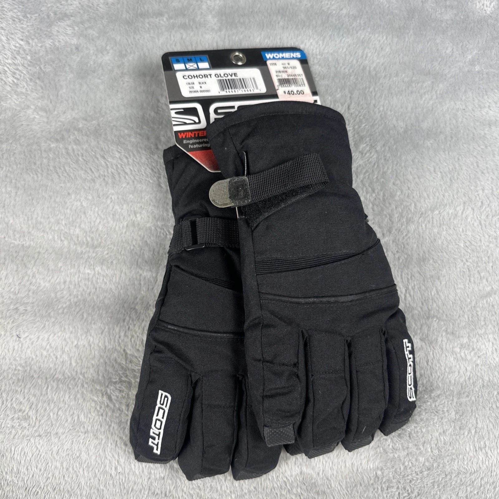 Scott Wintersport Black Cohort Glove Waterproof Women’s Medium