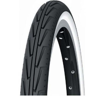 MICHELIN 37-541, CITY J ACCESS LINE 600A,TPI22 White/Black, Drahtreifen  Fahrrad