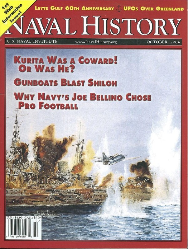 NAVAL HISTORY OCT 04 LEYTE GULF / PBY CATALINA / JOE BELLINO USNA FOOTBALL / UFO