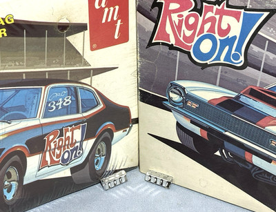 AMT 1972 FORD MAVERICK ''RIGHT ON'' KIT#T348 MPC 1/25 NOS BOSS 429 VALVE COVERS