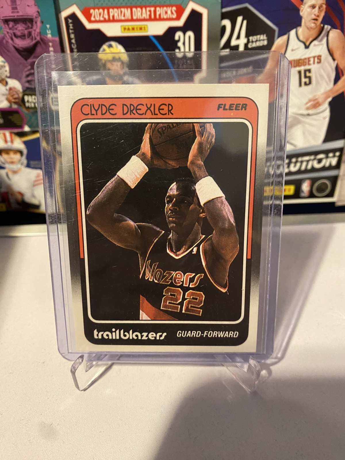 1988-89 FLEER #92 CLYDE DREXLER PORTLAND TRAIL BLAZERS