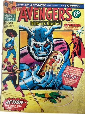 Vintage 1974 Marvel Comics - The Avengers - Comic Issue No.23 Feb 23rd (4.0)