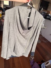 Helmut Lang Womens Gray Turtleneck Pullover Sweater Long Sleeve Wool Size S