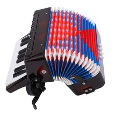 Accordion Musical Piano Keyboard Toy Rhythm Training Spring Instrument 17 Key 8