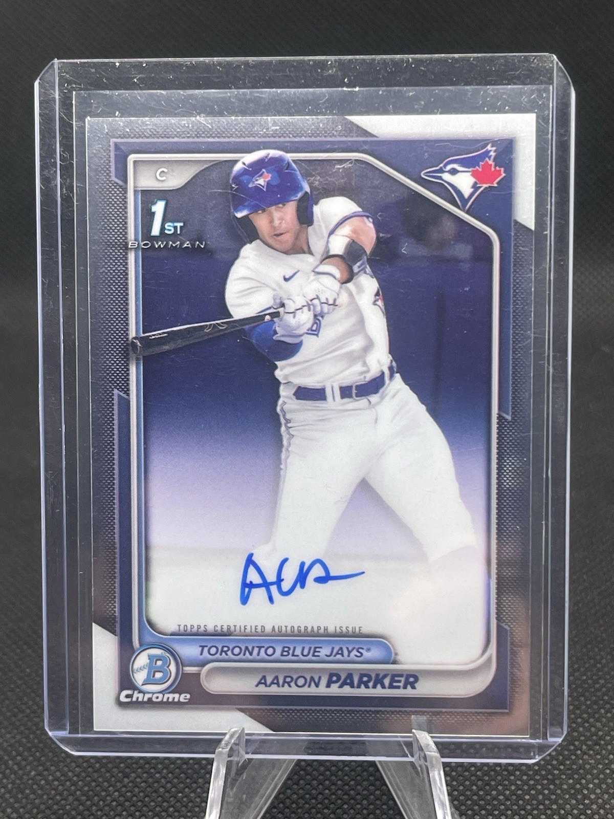 2024 Bowman Draft Chrome Prospect Autographs Aaron Parker #CPA-AP Blue Jays