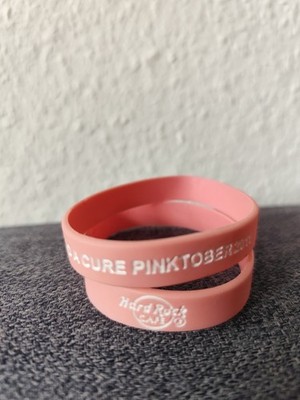   2x Hard Rock Cafe Armbänder   Pinktober 2011, Rosa, USA Exclusive, Vintage  