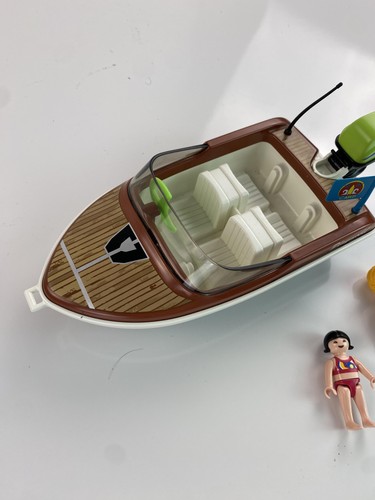 Playmobil 70091 vintage barca motoscafo campeggio tubo campeggio motore incompleto - Foto 2 di 10