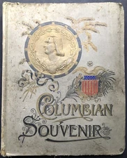 Columbian Souvenir 1893 album of trade cards chromolithographs die-cuts