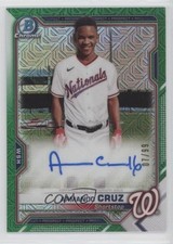 2021 Bowman Chrome Mega Box Mojo Green Refractor 7/99 Armando Cruz Auto 0e1t