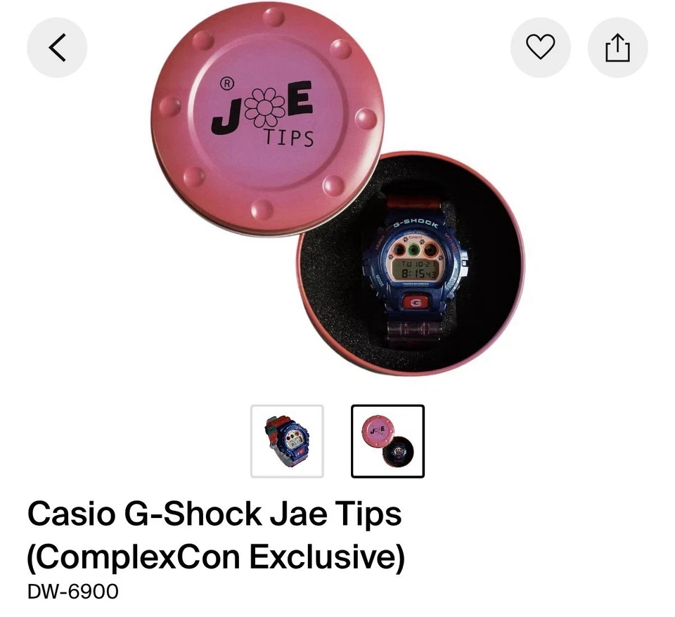 Reloj Casio Jae Tips G-Shock ComplexCon exclusivo edición limitada en mano Foto 4 de 4