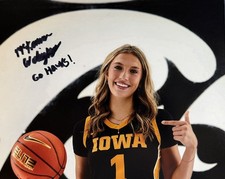 MCKENNA WOLICZKO SIGNED 8x10 PHOTO IOWA HAWKEYES WOMEN BASKETBALL AUTOGRAPH COA