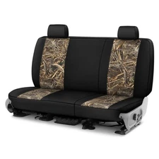 Saddleman 328359-11 Realtree Camo 2nd Row Max5 w Black Custom Seat Covers