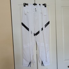 Balera White Hip Hop Pants With Zippers. Competition Dance Size LC