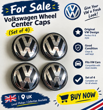 VW Volkswagen 56MM Alloy Wheel Centre Cap 56mm x4 Set - New Condition 1J0601171