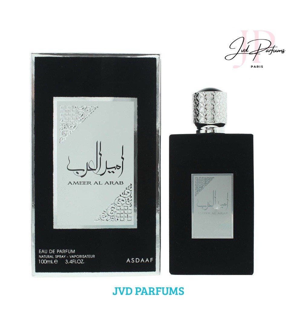 Ameerat Al Arab Noir Asdaaf eau de parfum homme 100 ml sillage boisé longue durée