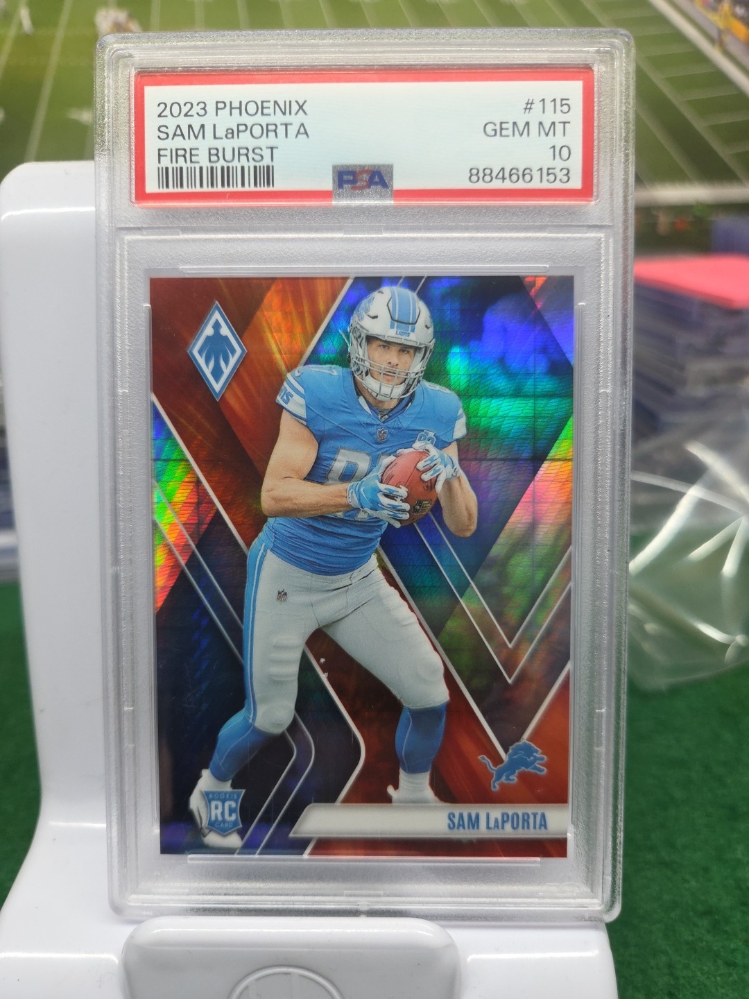 2023 Panini Phoenix - Rookies Sam LaPorta #115 Fire Burst /340 (RC)