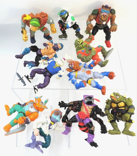 Lot (11) Vintage 1988-1992 TMNT Ninja Turtles Figures Playmates