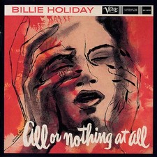 Billie Holiday: All Or Nothing At All (CD) DISC + FRONT & BACK CVR ART-NOCASE-VG