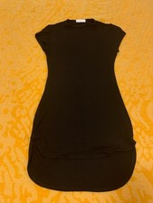Stella Luce Black Short Mock Neck Bodycon Dress Club Date Party - Size M