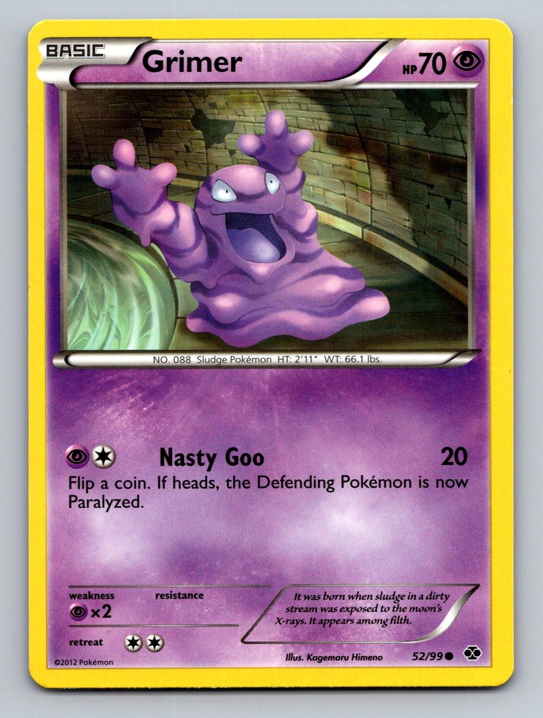 Grimer 52/99 Common Next Destinies Pokemon Lightly Played
