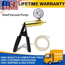 Hand Vacuum Pump + Gauge Metal + 1 Meter Tube Laboratory Manual Pressure Tester